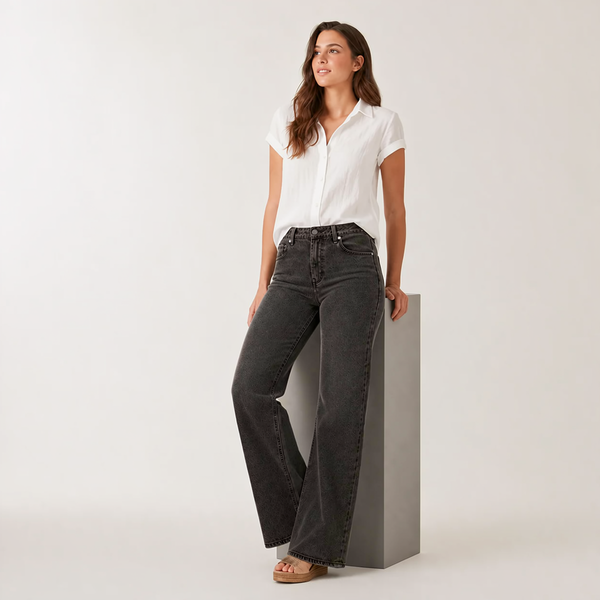Jeans Siena Efecto Moldeador de Pierna Ancha