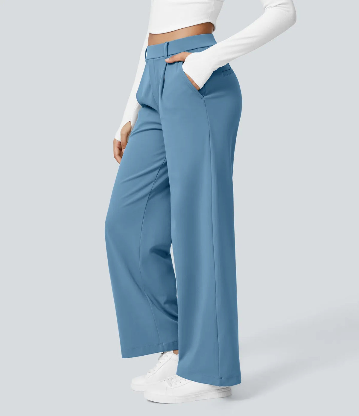 Pantalón Riviera Work de cintura alta con bolsillos