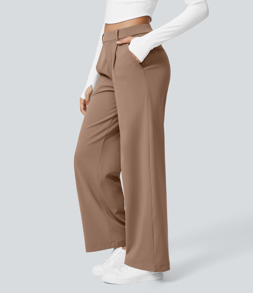 Pantalón Riviera Work de cintura alta con bolsillos